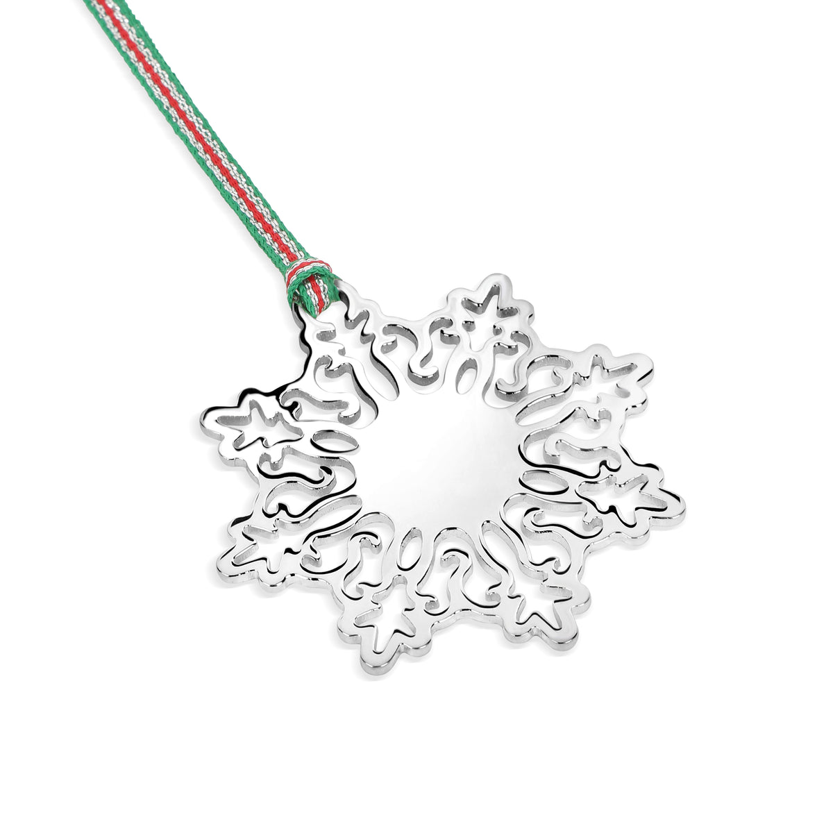 Silver Snowflake Christmas Tree Decoration