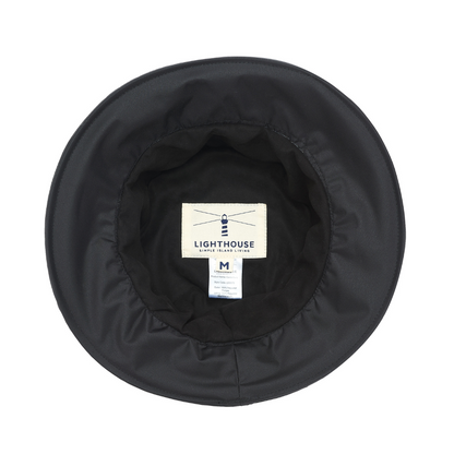 Ladies Storm Waterproof Black Bucket Hat