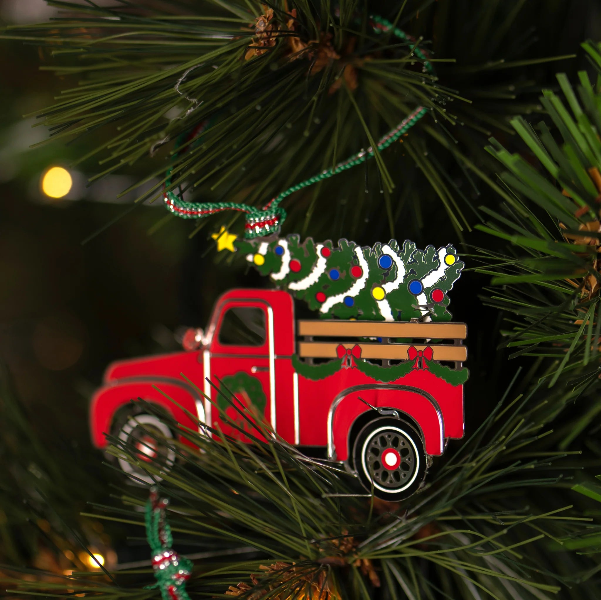 Car with Christmas Tree Decoration 