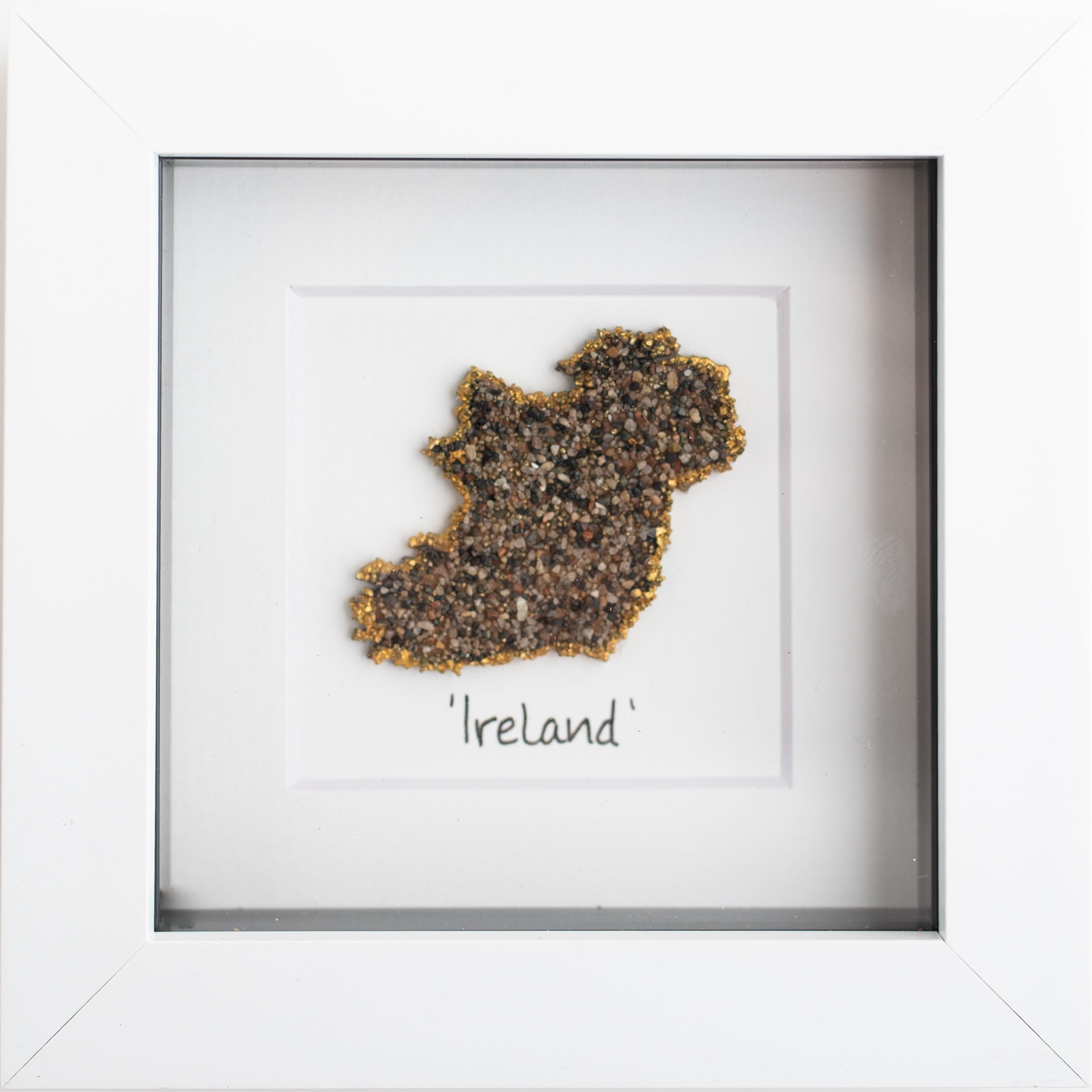 Map Of Ireland Pebble Art Print