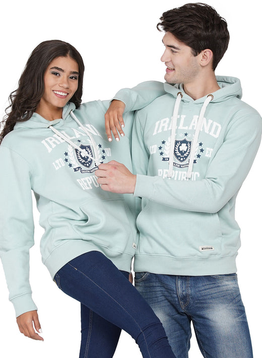 Ireland Crest Stars Unisex Hood Pistachio