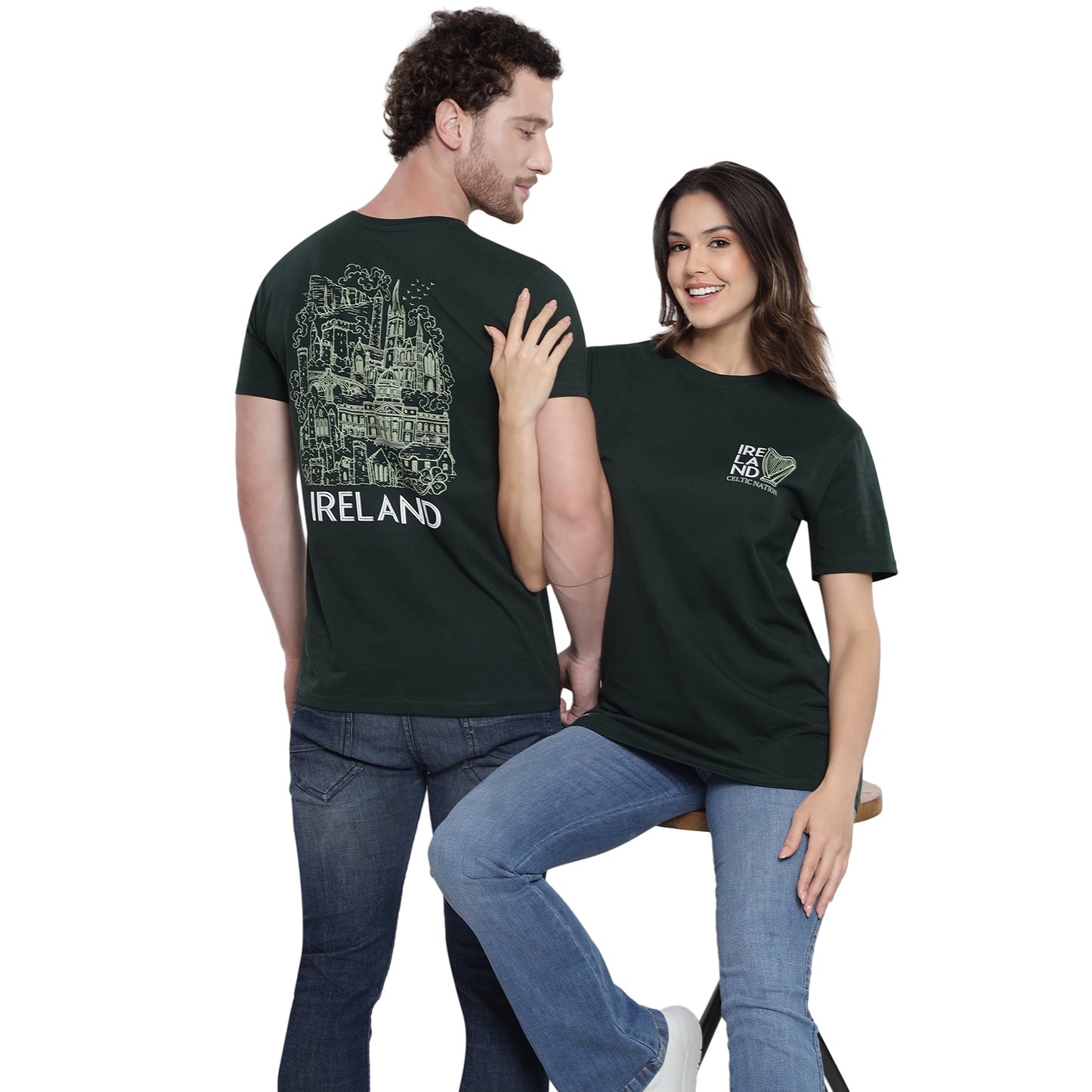 Unisex Viking Ireland Forest Green T-Shirt