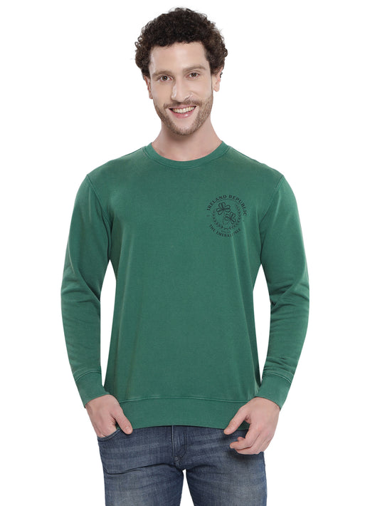 Unisex Le Shams Acid Wash Spring Green Sweatshirt