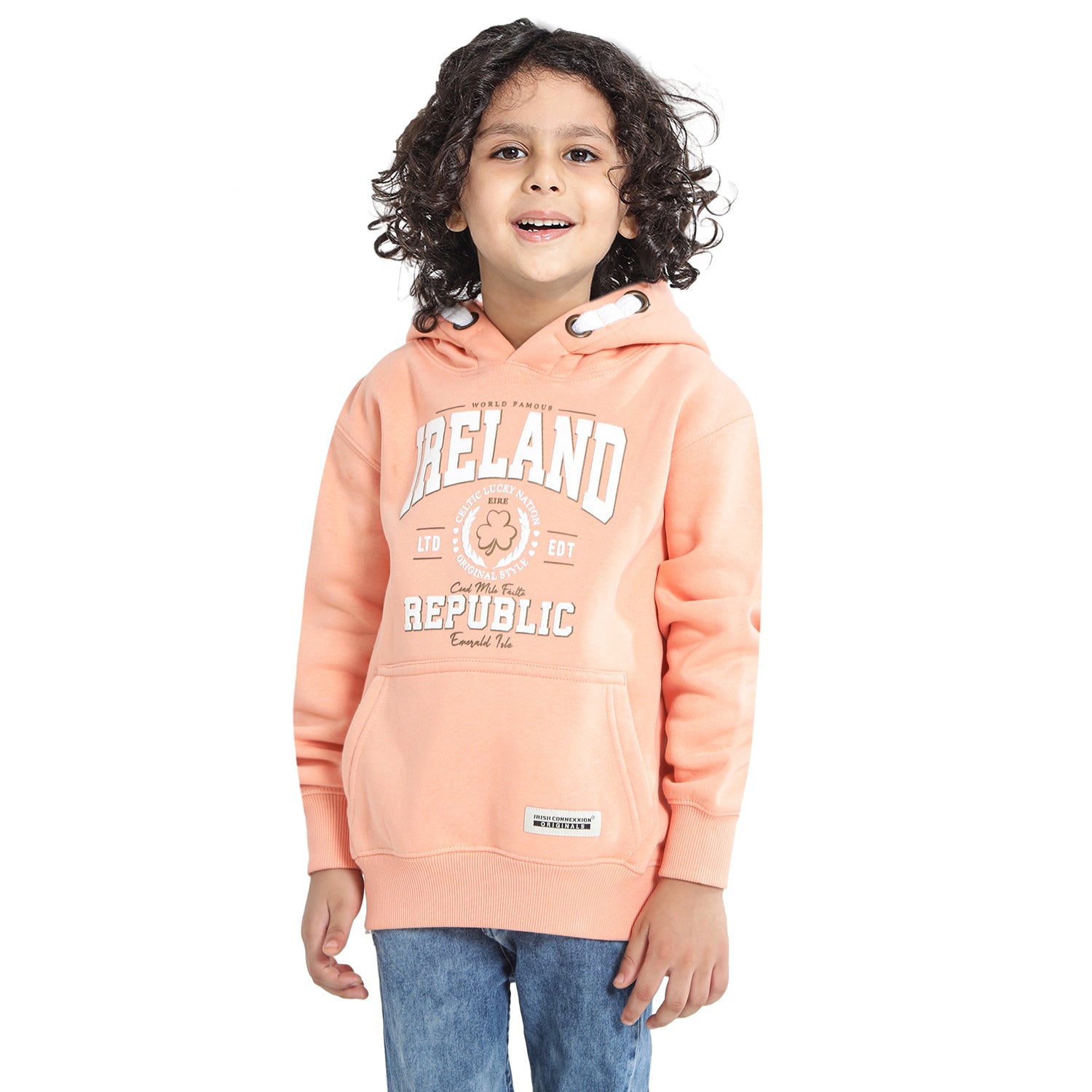 Ireland Republic Peach Kids Hoodie