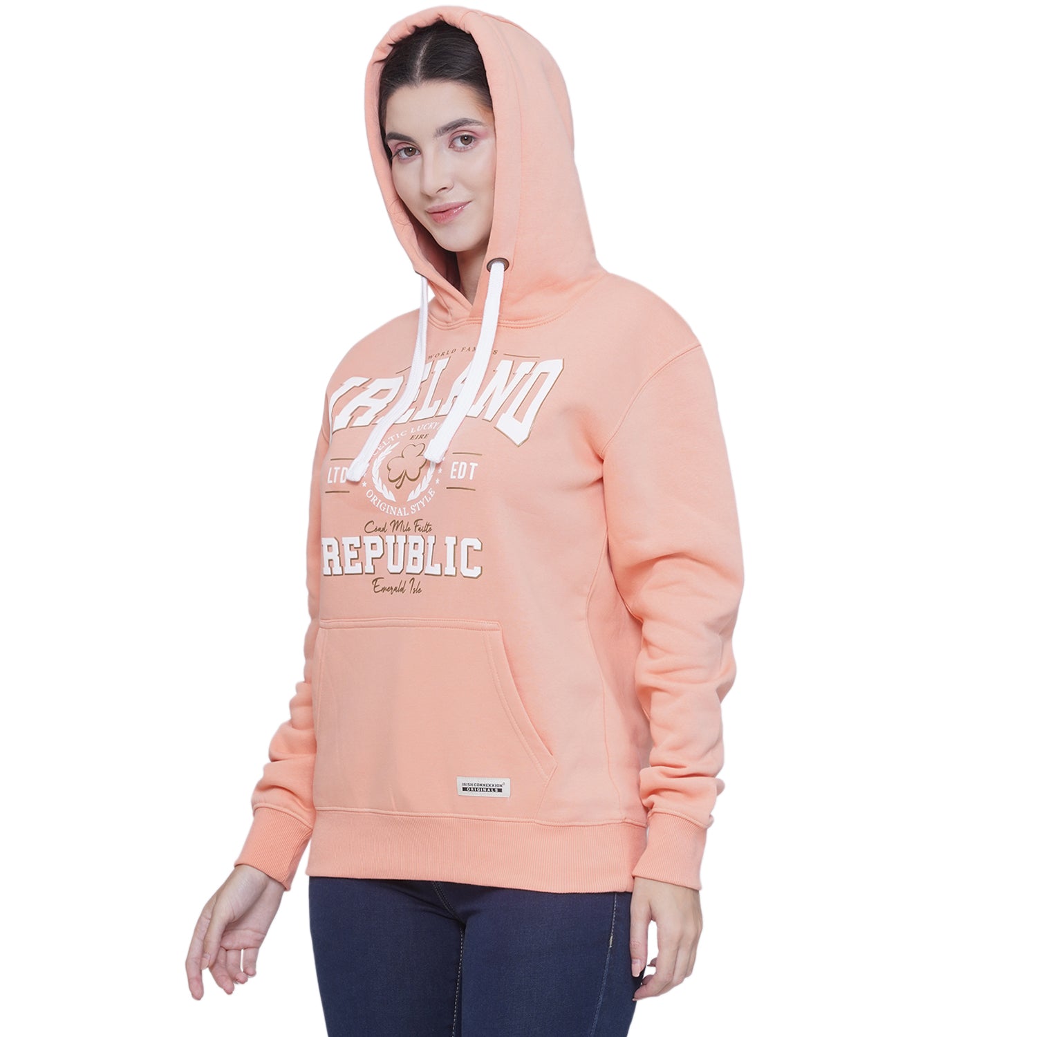 Unisex Ireland Cead Limited Edition Hoodie Peach 