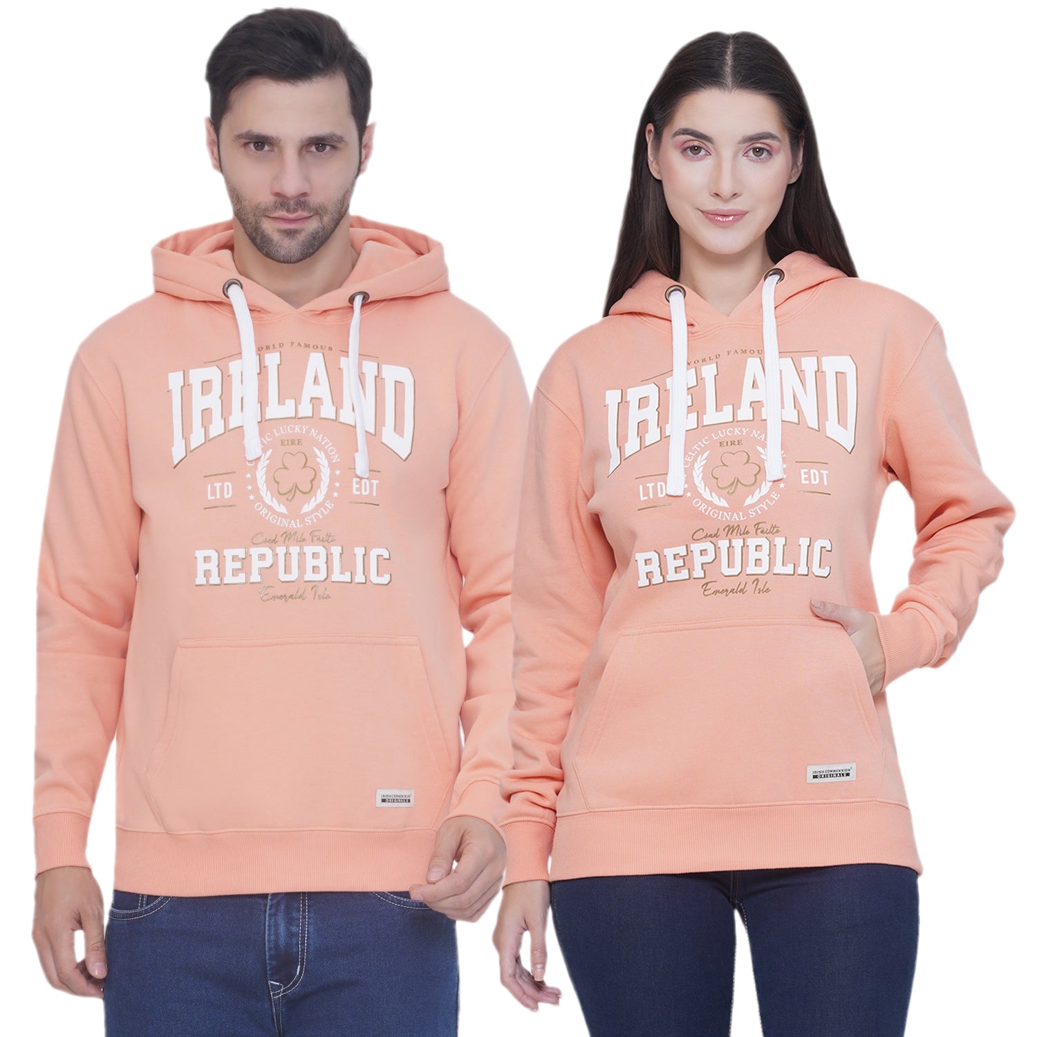 Unisex Ireland Cead Limited Edition Hoodie Peach