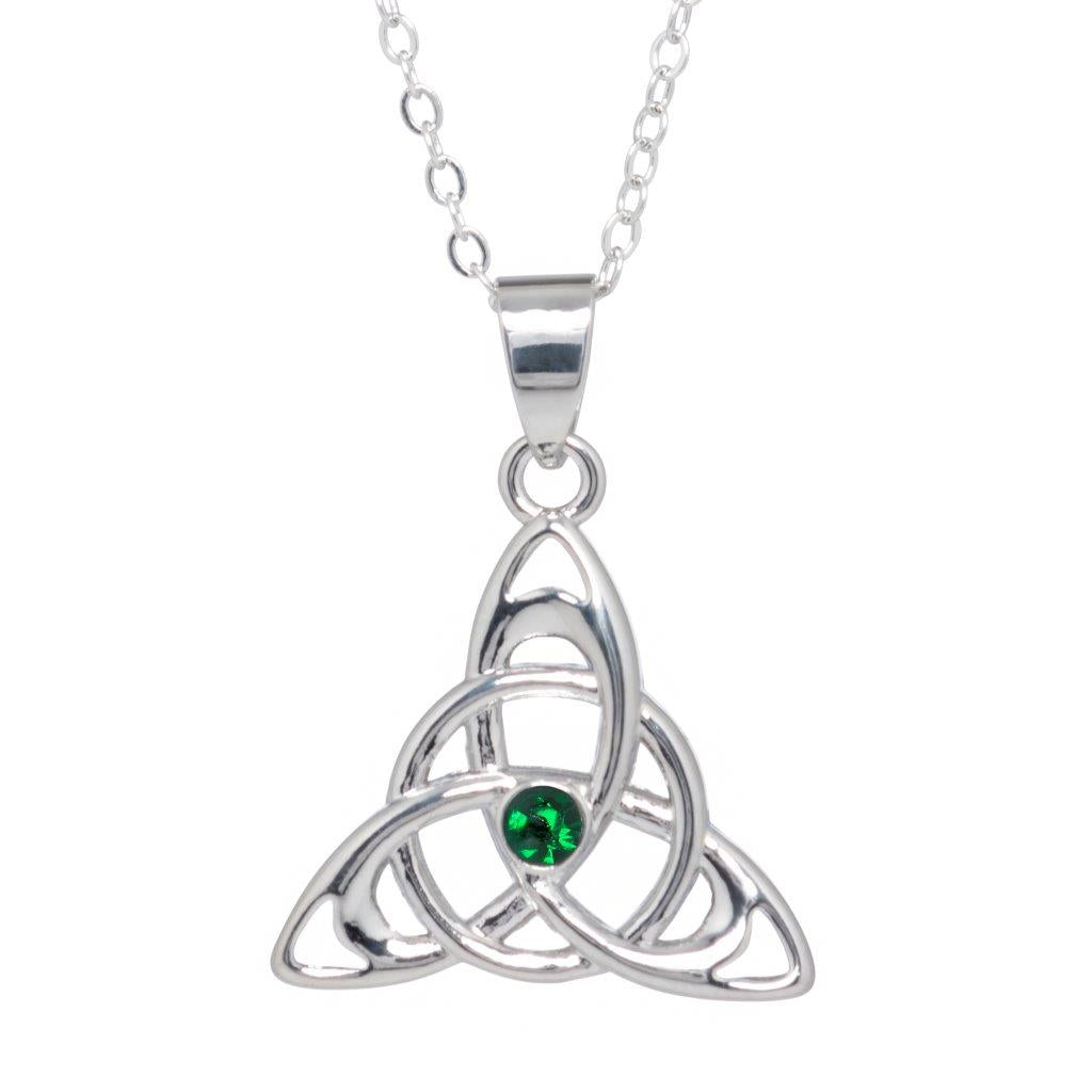 Silver Plated Triquetra Necklace