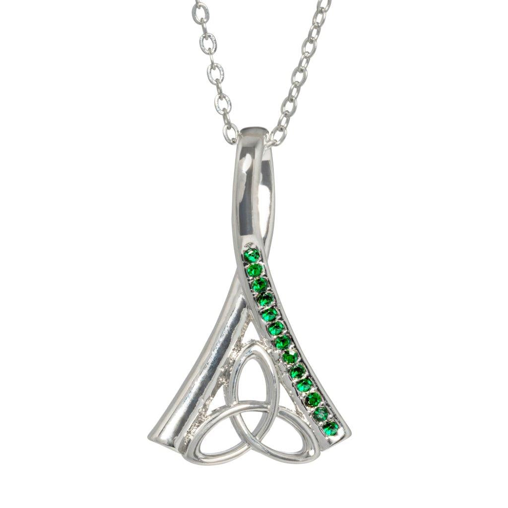 Silver-Plated Celtic Trinity Knot Necklace