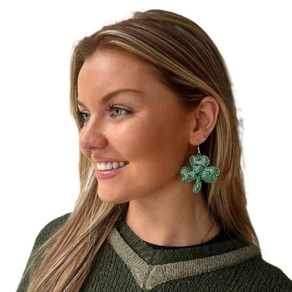 Large Shamrock Earrings