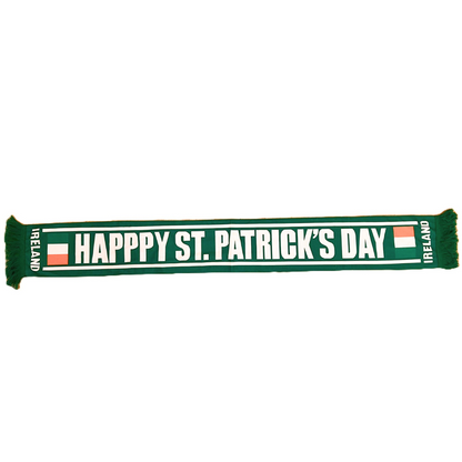 Happy St. Patrick's Day Scarf Green