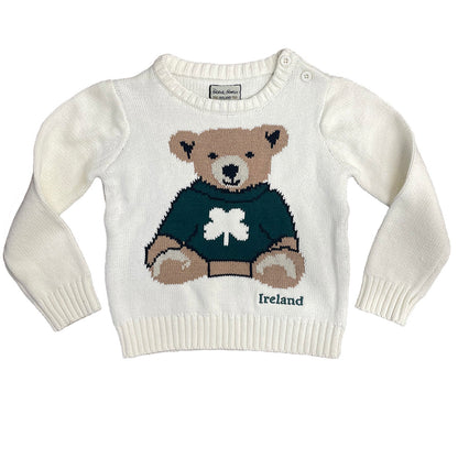 Ireland Bear Cream Kids Knitted Jumper