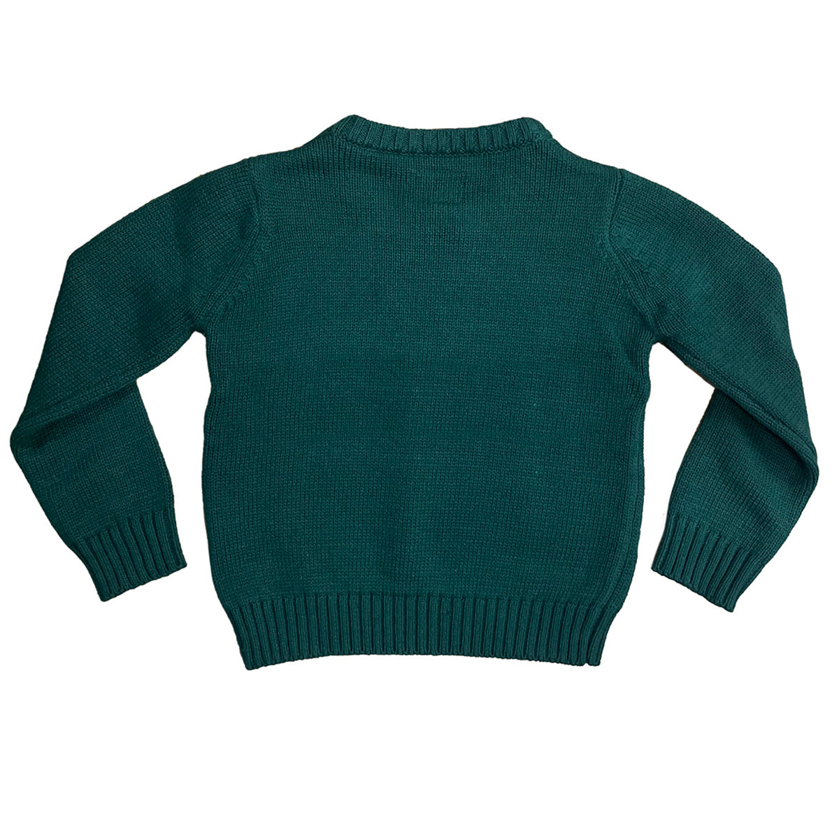 Ireland Bear Dark Green Kids Knitted Jumper