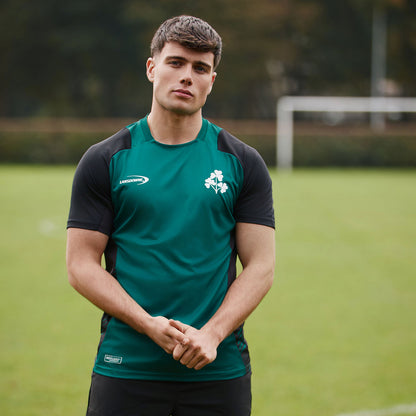 Ireland Green and Black Shamrock Performance Top