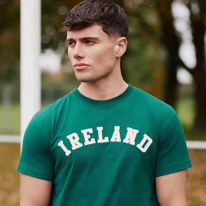 Men's Ireland Evergreen and Cream Appliqué T-shirt