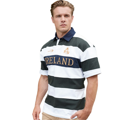 Ireland Short Sleeve Striped Rugby Shirt
