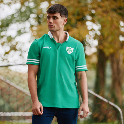 Landsdowne Ireland Shamrock Classic Green Polo Shirt
