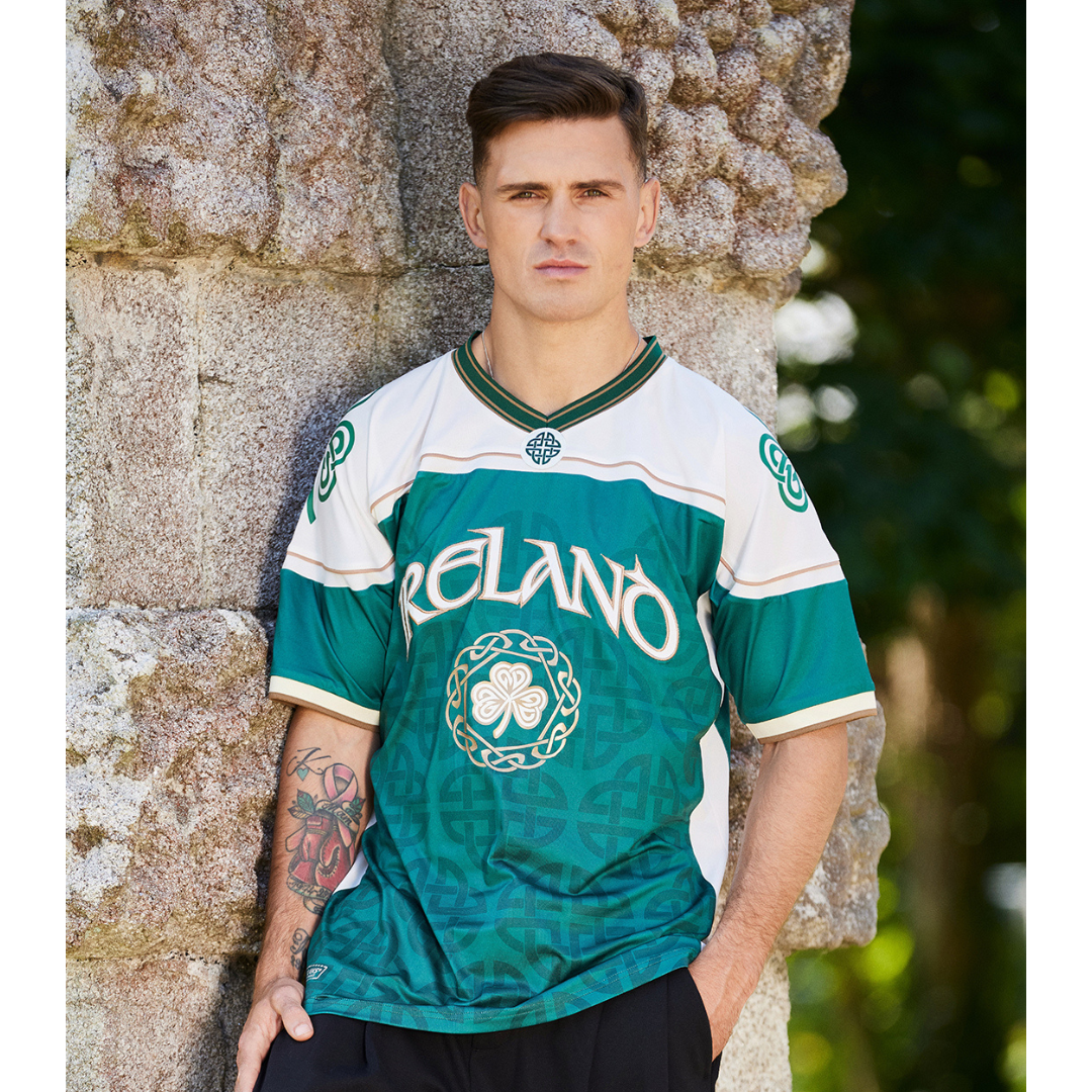Men's Ireland Celtic American Football Green Performance Top