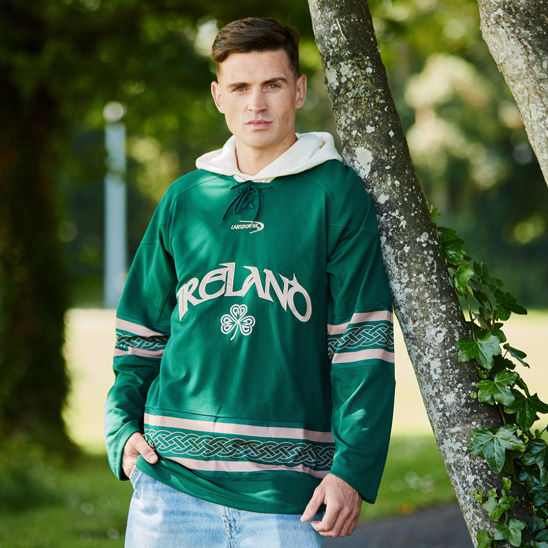 Men's Ireland Celtic American Football Green Long Sleeve Top