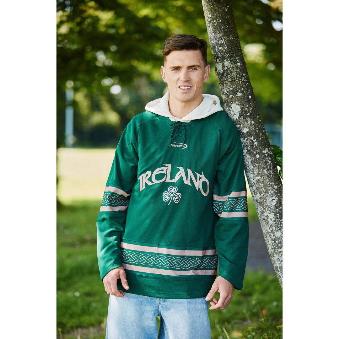 Men's Ireland Celtic American Football Green Long Sleeve Top
