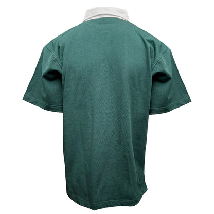 Ireland Dark Green and Gold Shamrock Short Sleeve Rugby Shirt