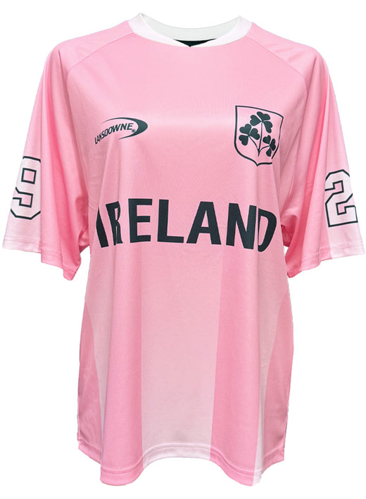 Women's Ireland Crest Pink & White Performance Top