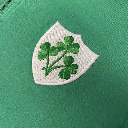 Men's Shamrock Crest 1/4 Zip Green Performance Top