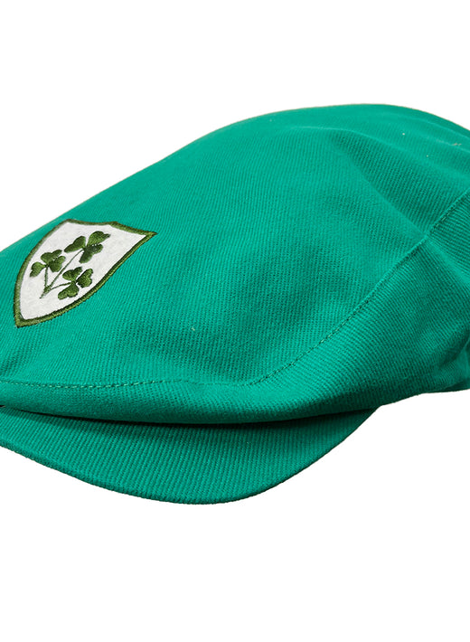 Lansdowne Shamrock Crest Green Flat Cap