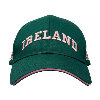 Ireland Evergreen and Pink Baseball Cap