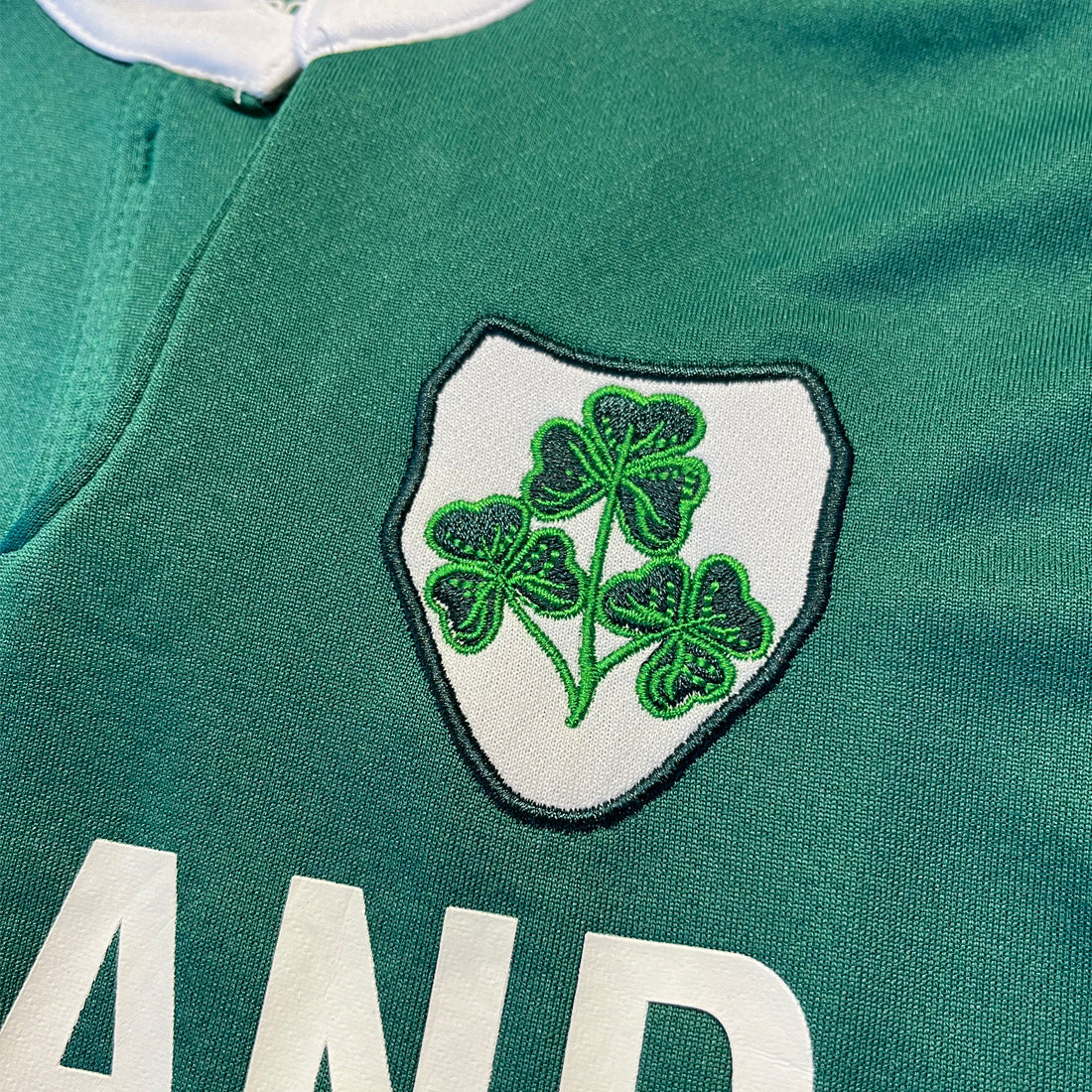 Kids Lansdowne Ireland Shamrock Crest Design Rugby Shirt