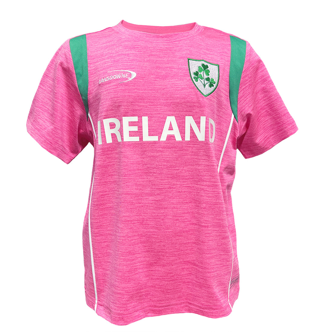 Kids Ireland Crest Pink Performance Top