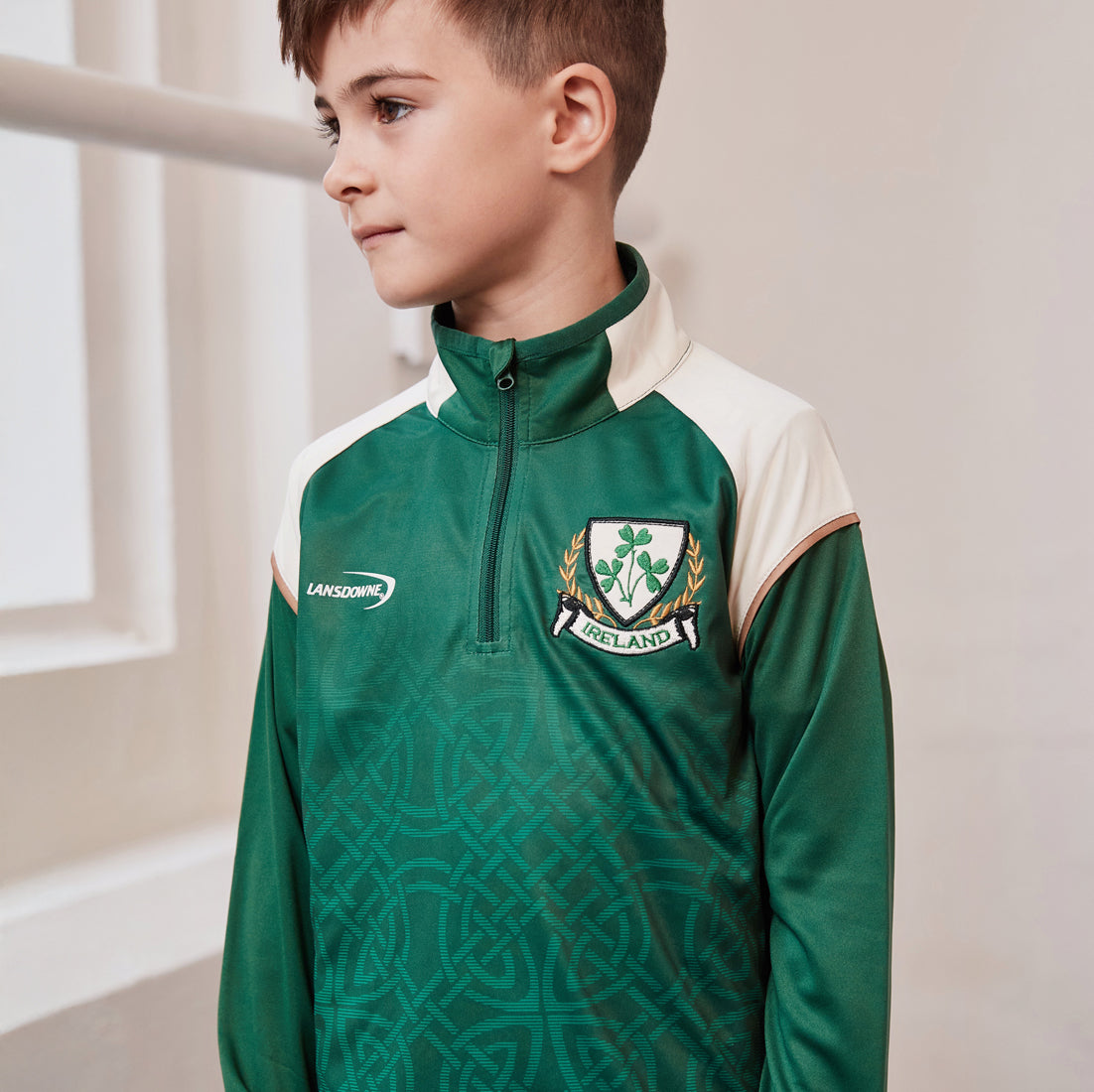 Lansdowne Kids Ireland Celtic 1/4 Zip Top 