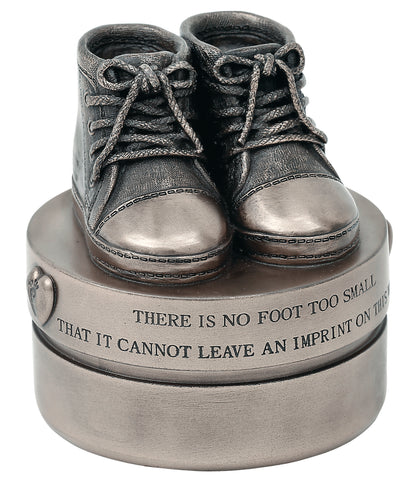 Baby Boy Booties Trinket Box