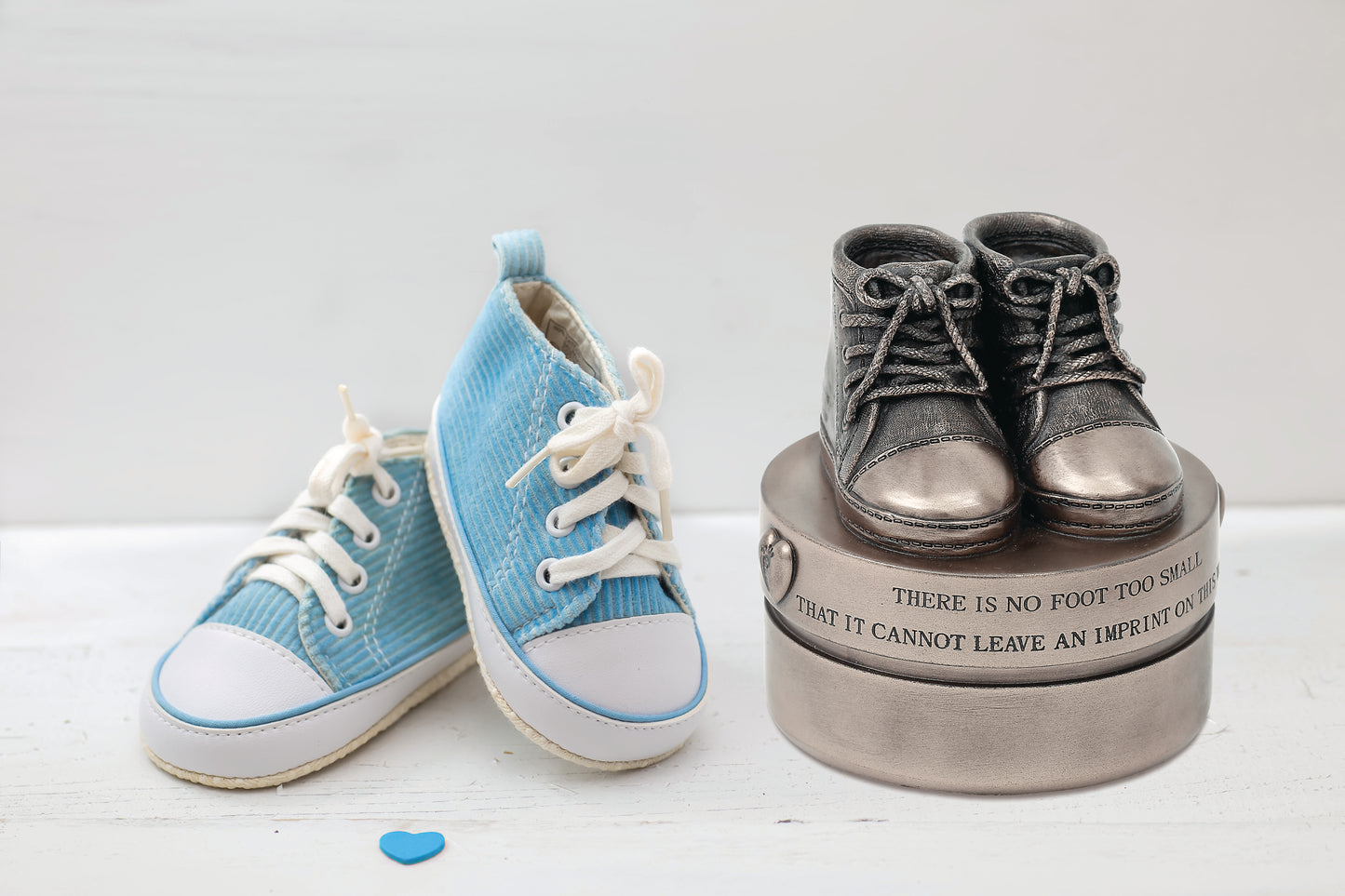 Baby Boy Booties Trinket Box
