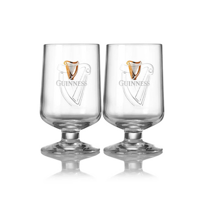 Guinness Embossed Victoria 2 Pack Goblet Stem Glass