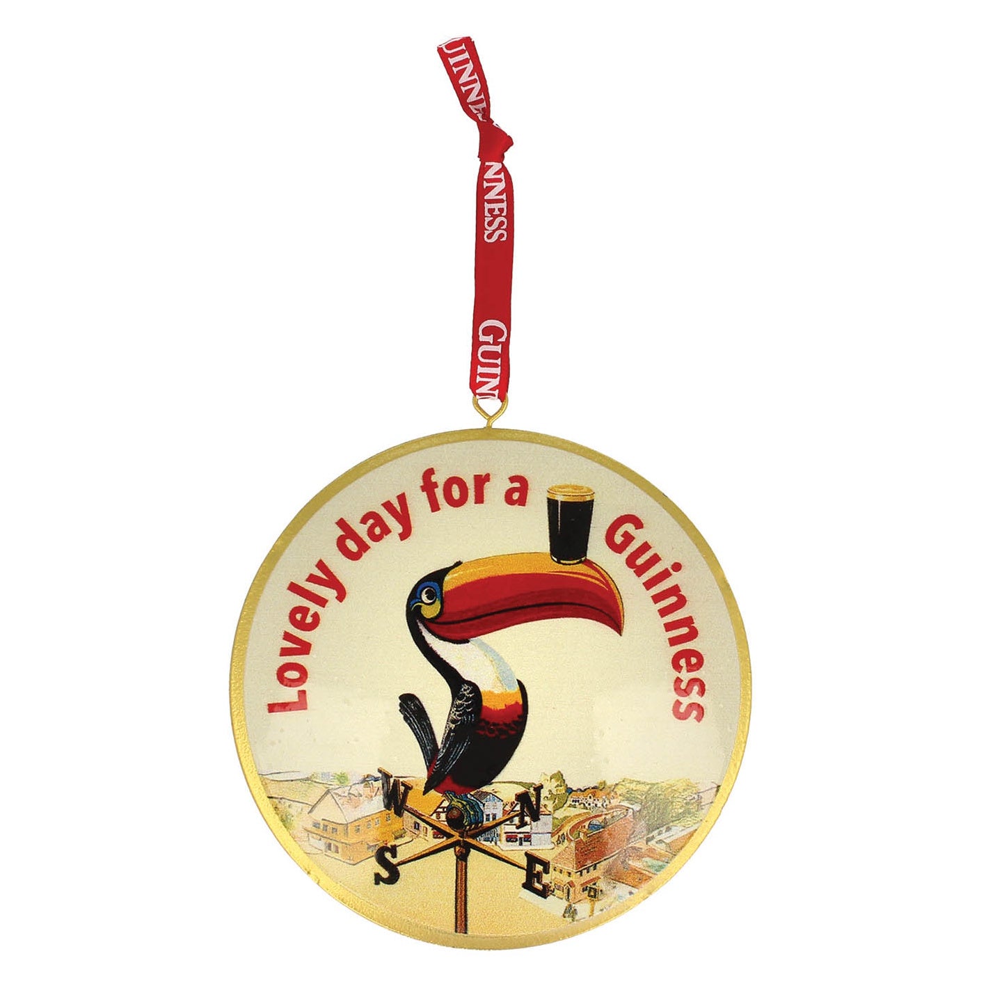 Guinness Lovely Day Toucan Round Hanging Decoration