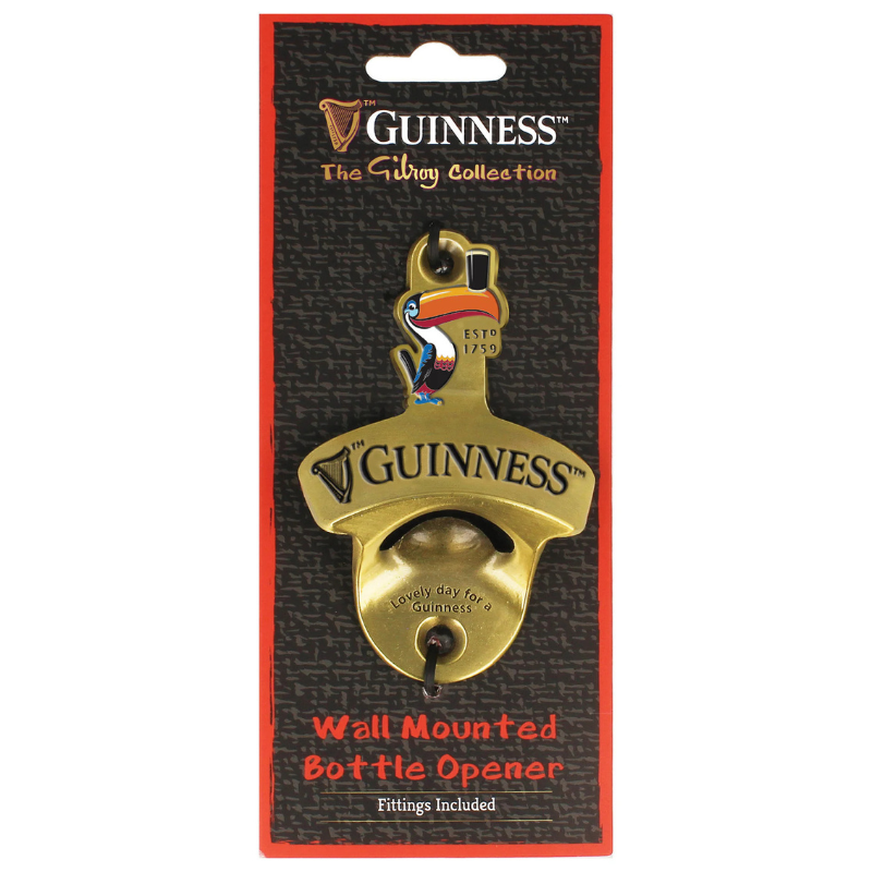 Guinness Toucan Wall Mounted Metal Bottle Opener