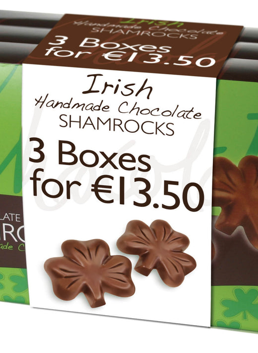 Milk chocolate shamrocks three box gift pack