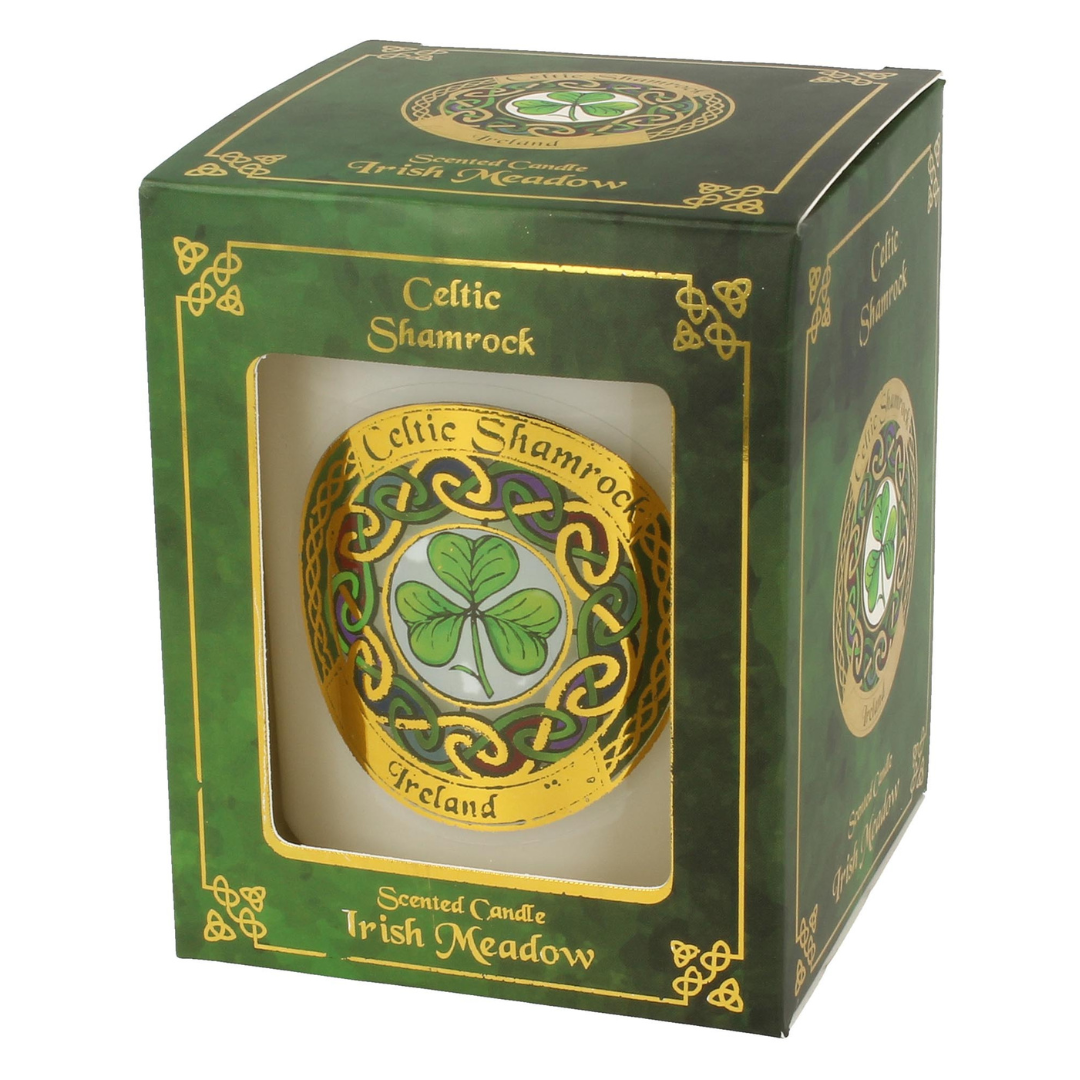 Celtic Shamrock Scented Candle 