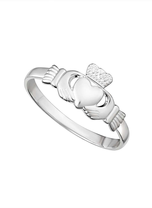Light Sterling Silver Claddagh Ring
