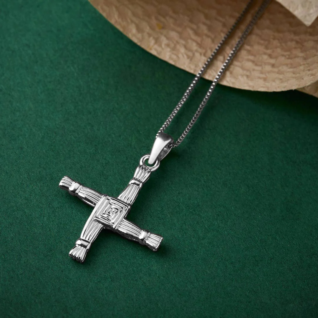 Stainless Steel St. Brigid's Cross Pendant 