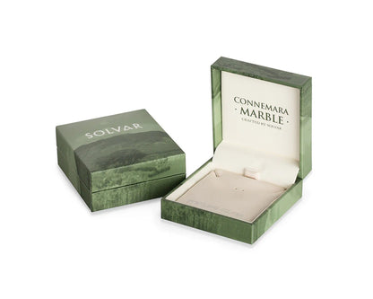 Sterling Silver Connemara Marble Trinity Knot Pendant