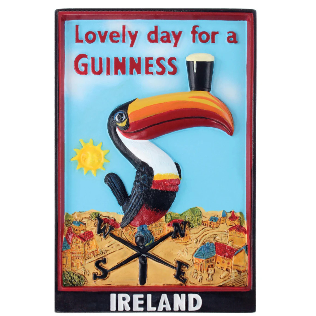Guinness Toucan Weathervane Resin Magnet
