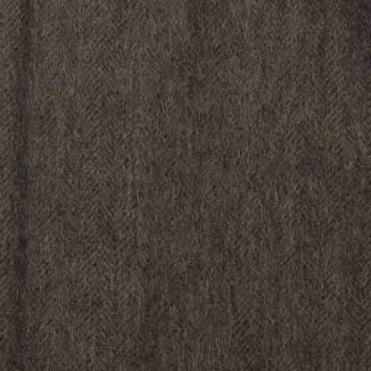 Brushed Woollen Tartan Scarf Green
