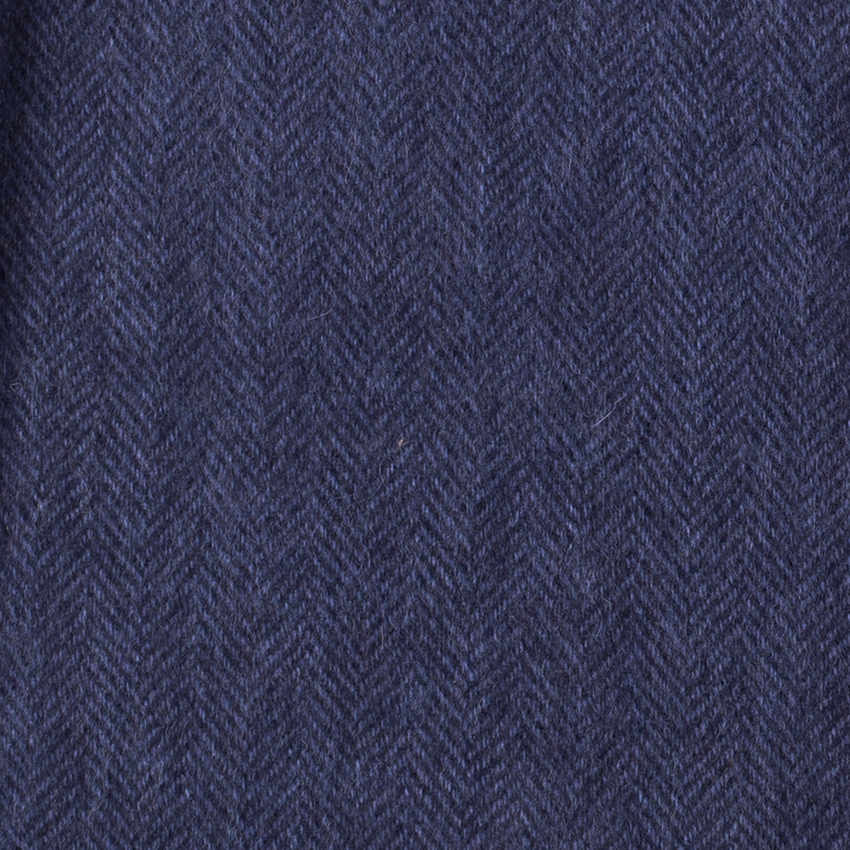 Brushed Woollen Tartan Scarf Navy