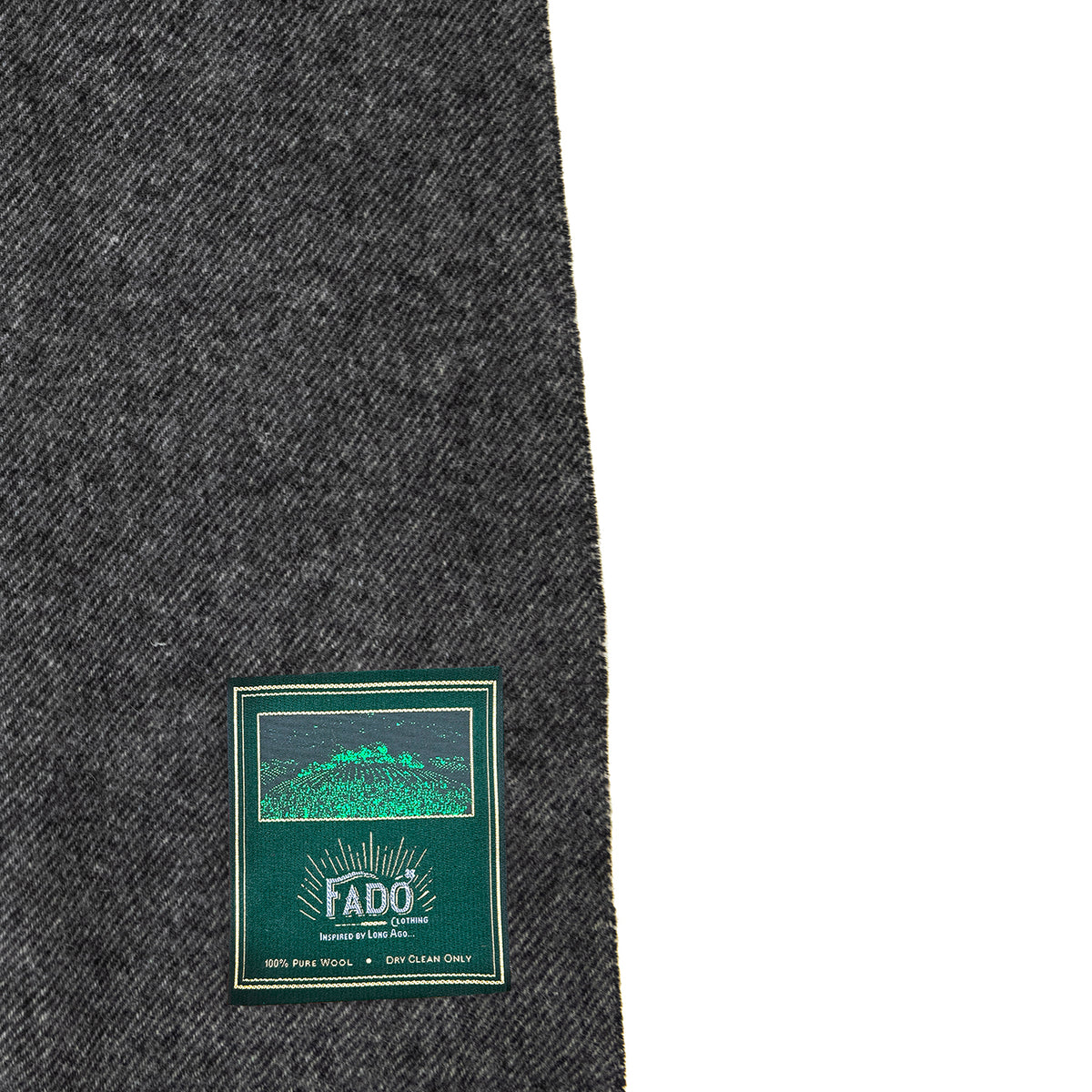 Mens Wool Scarf Blue & Grey 