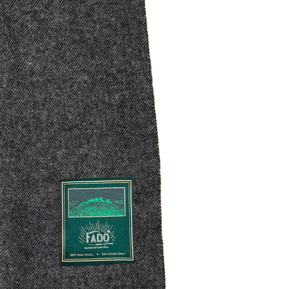 Mens Wool Scarf Blue & Grey