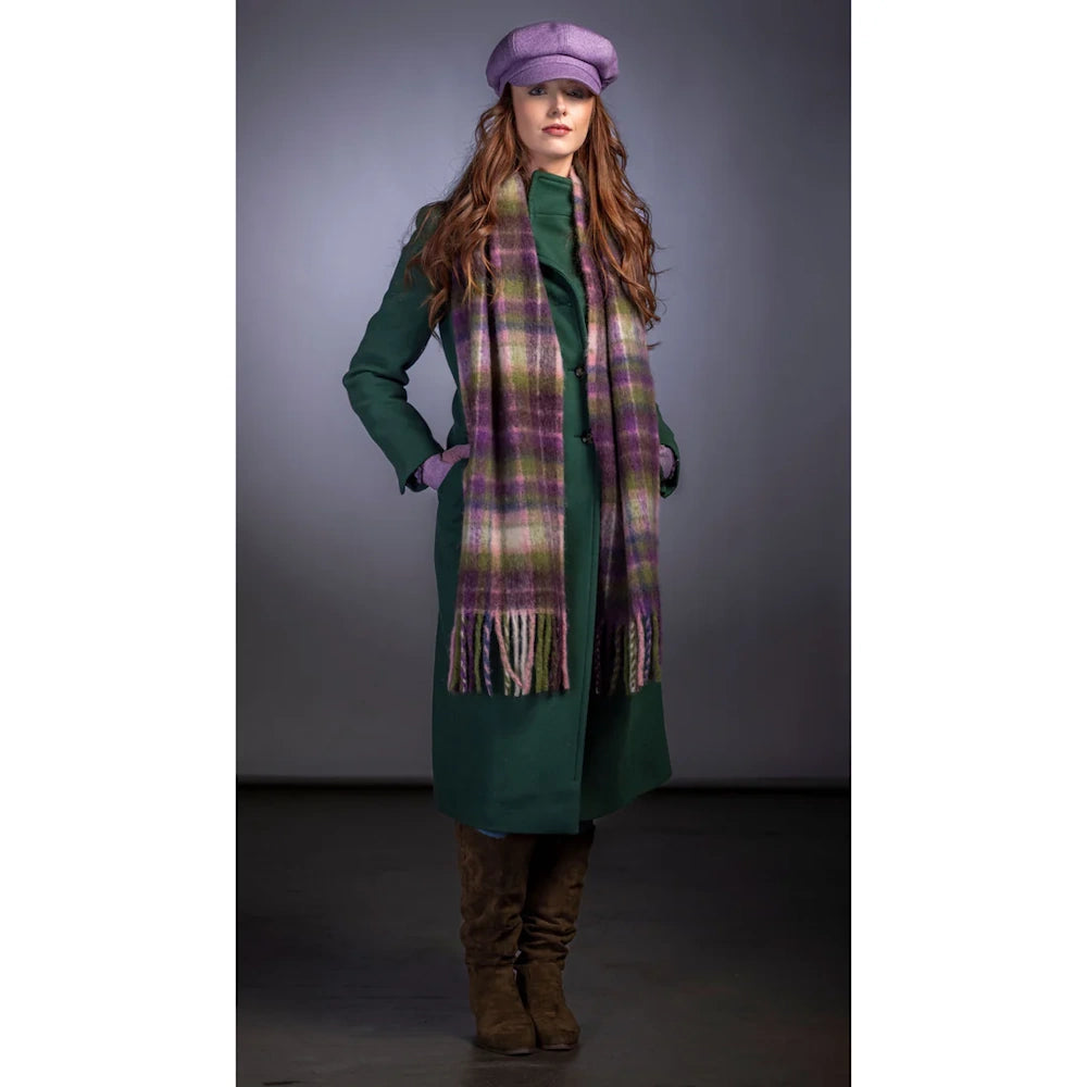 Soft Touch Herringbone Heather Blanket Scarf 