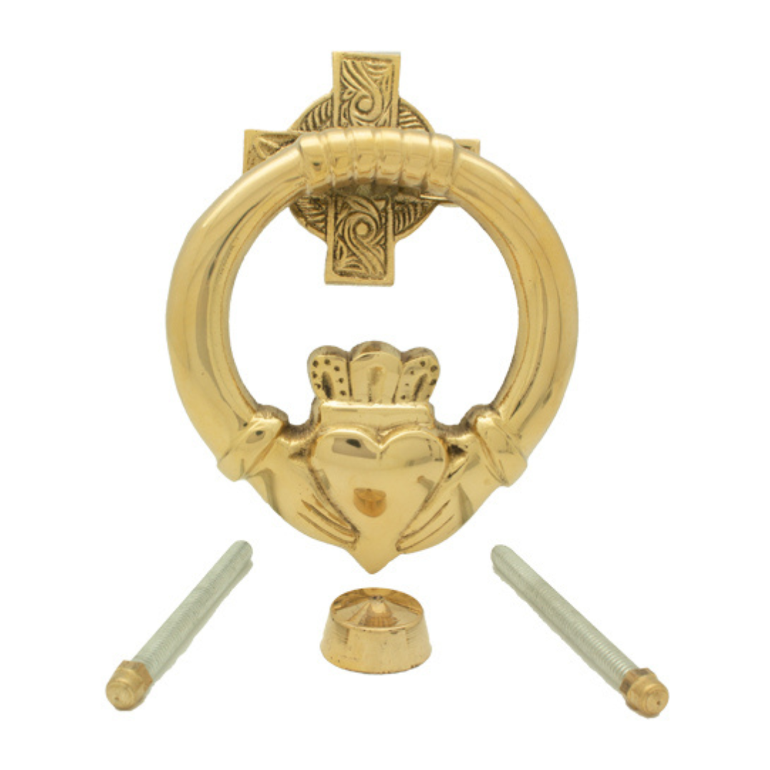 Brass Claddagh Medium Door Knocker 