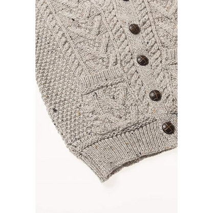 Childrens Merino Wool Cardigan Oatmeal