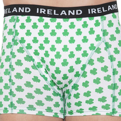 Shamrock White Mens Boxers